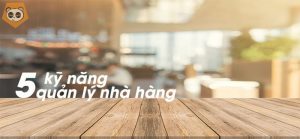 kỹ năng quản lý nhà hàng